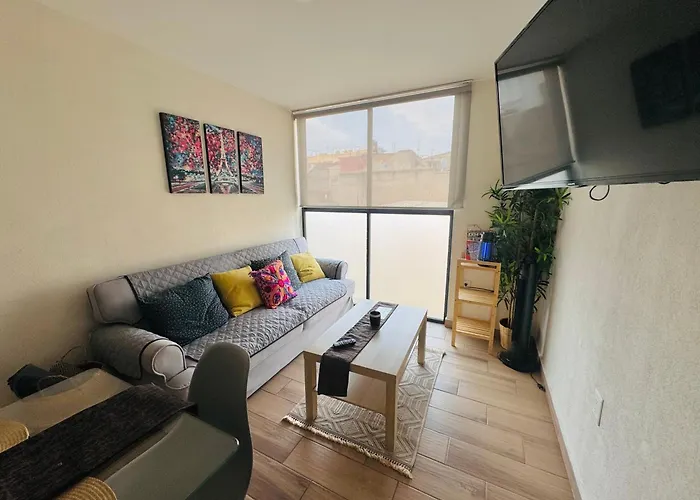 Cozy 2 Bedrooms 18 Min Away From The Airport Apartment Mexico City